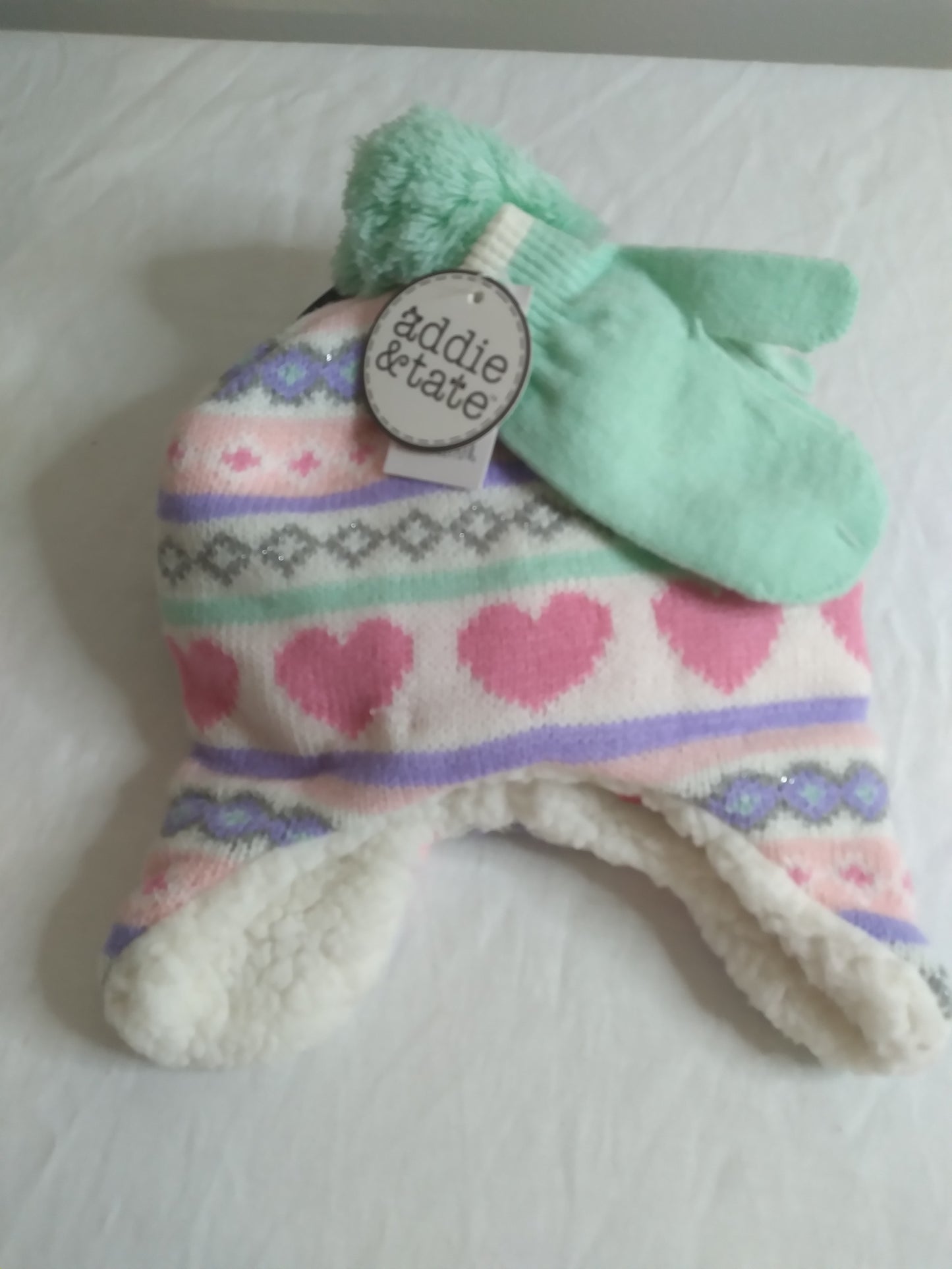 Addie and Tate Hat and Glove set