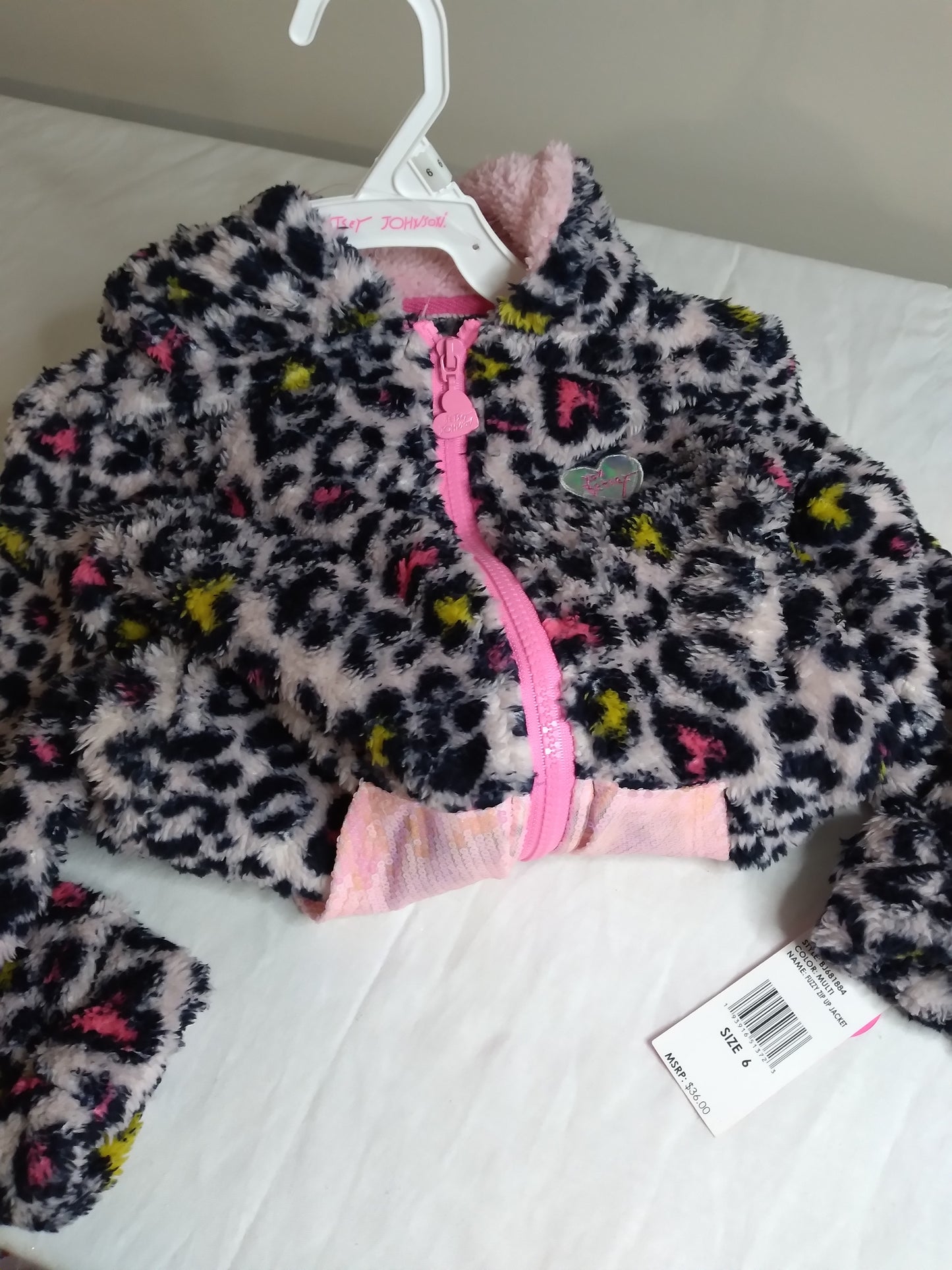 Betsey Johnson Multi Colored Zip up Jacket