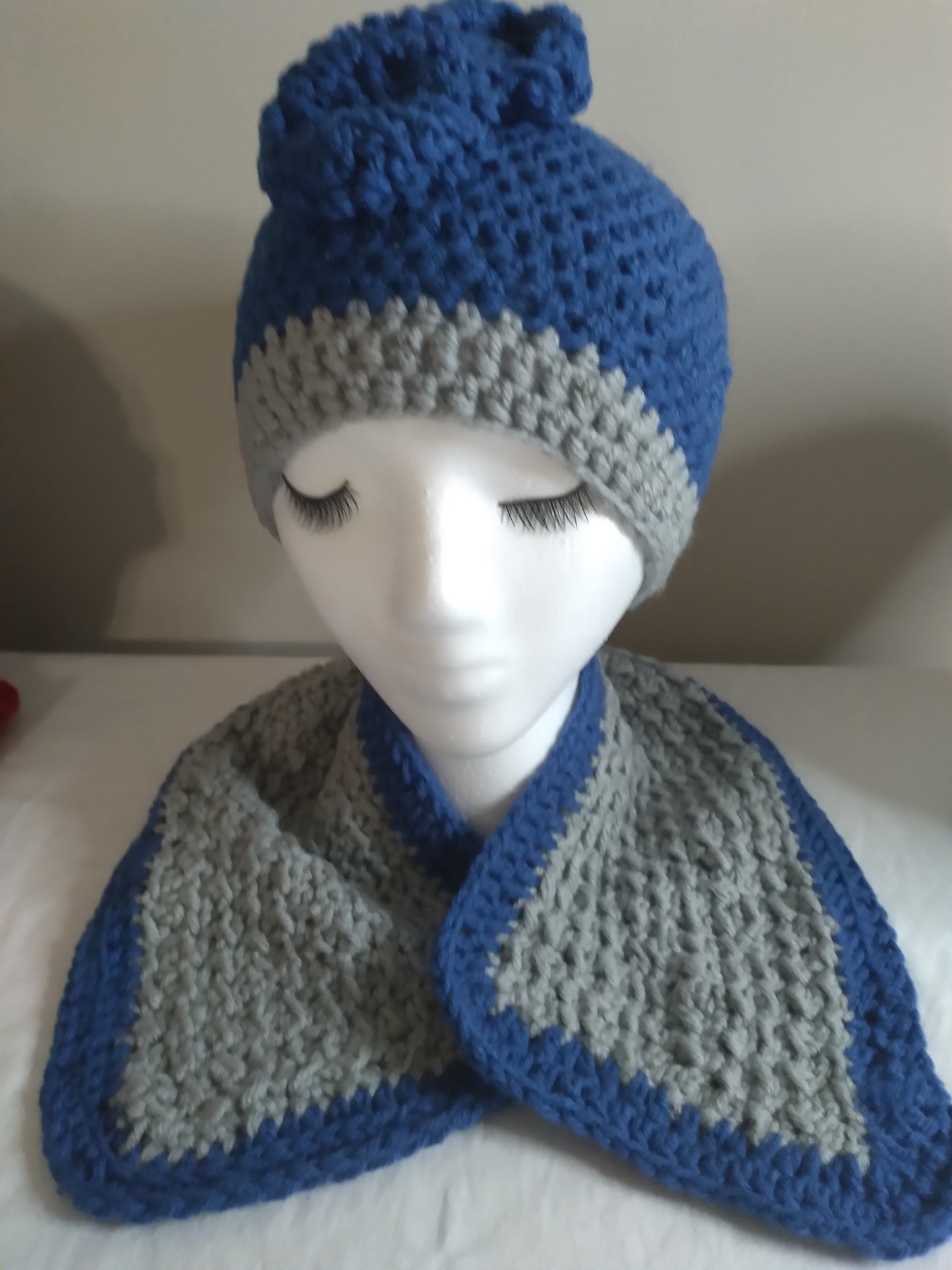 Handmade hat and scarf