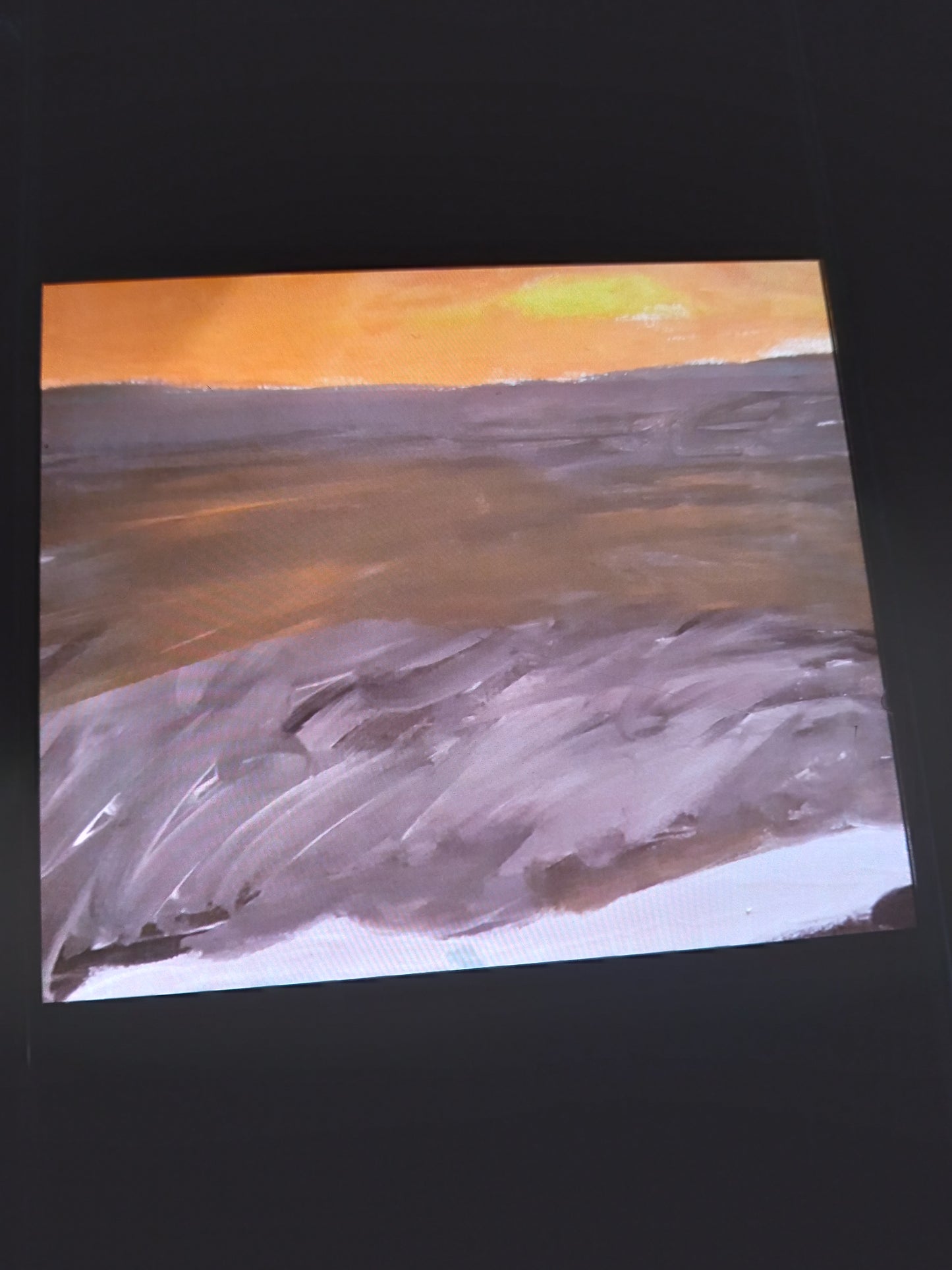 Sunset on the waves