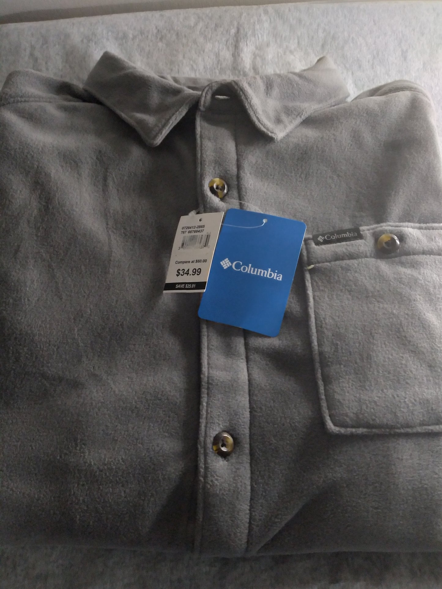 COLUMBIA L/G MEN'S FLEECE OVERSHIRT