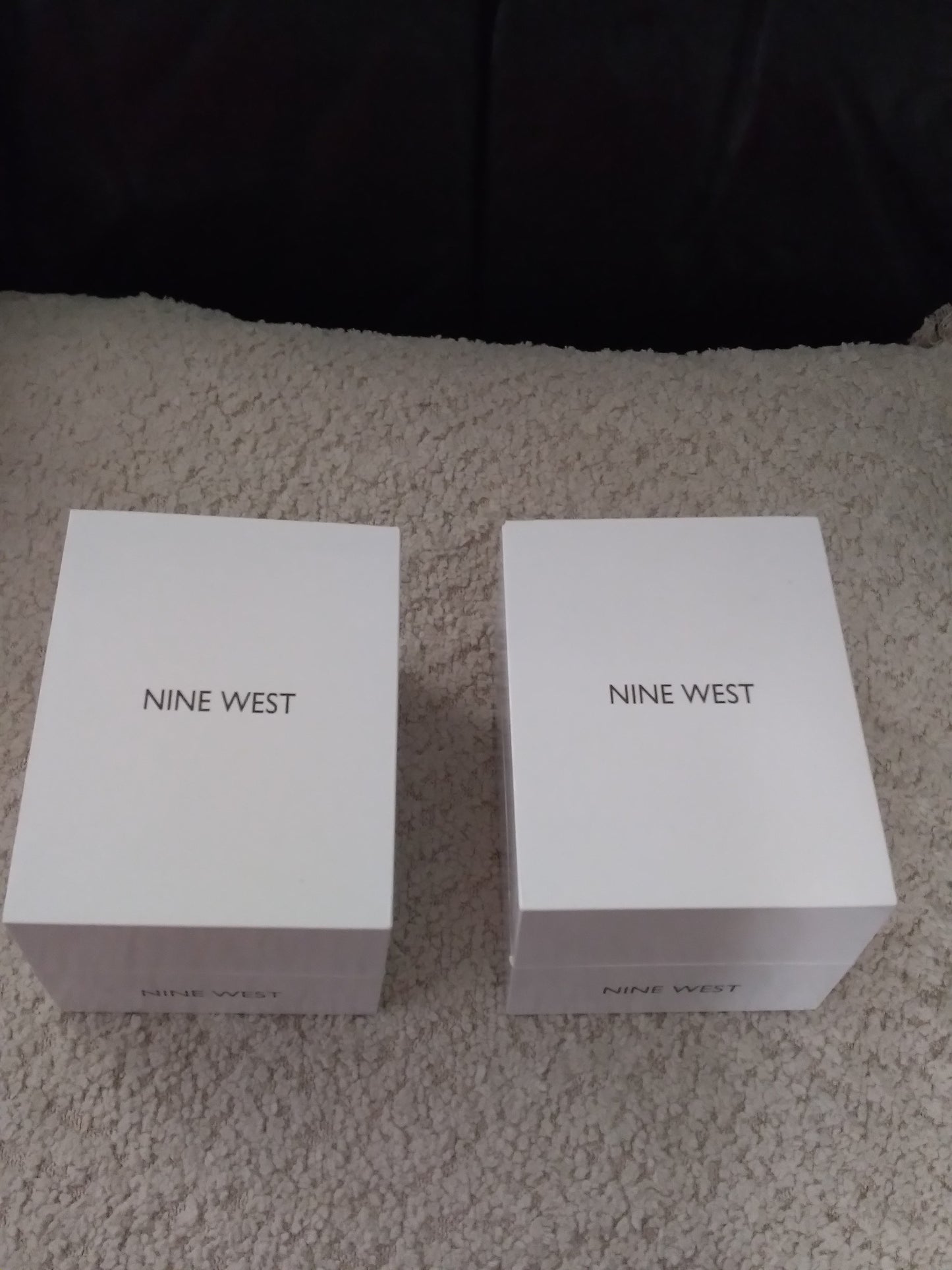 Nine West leather strap watches