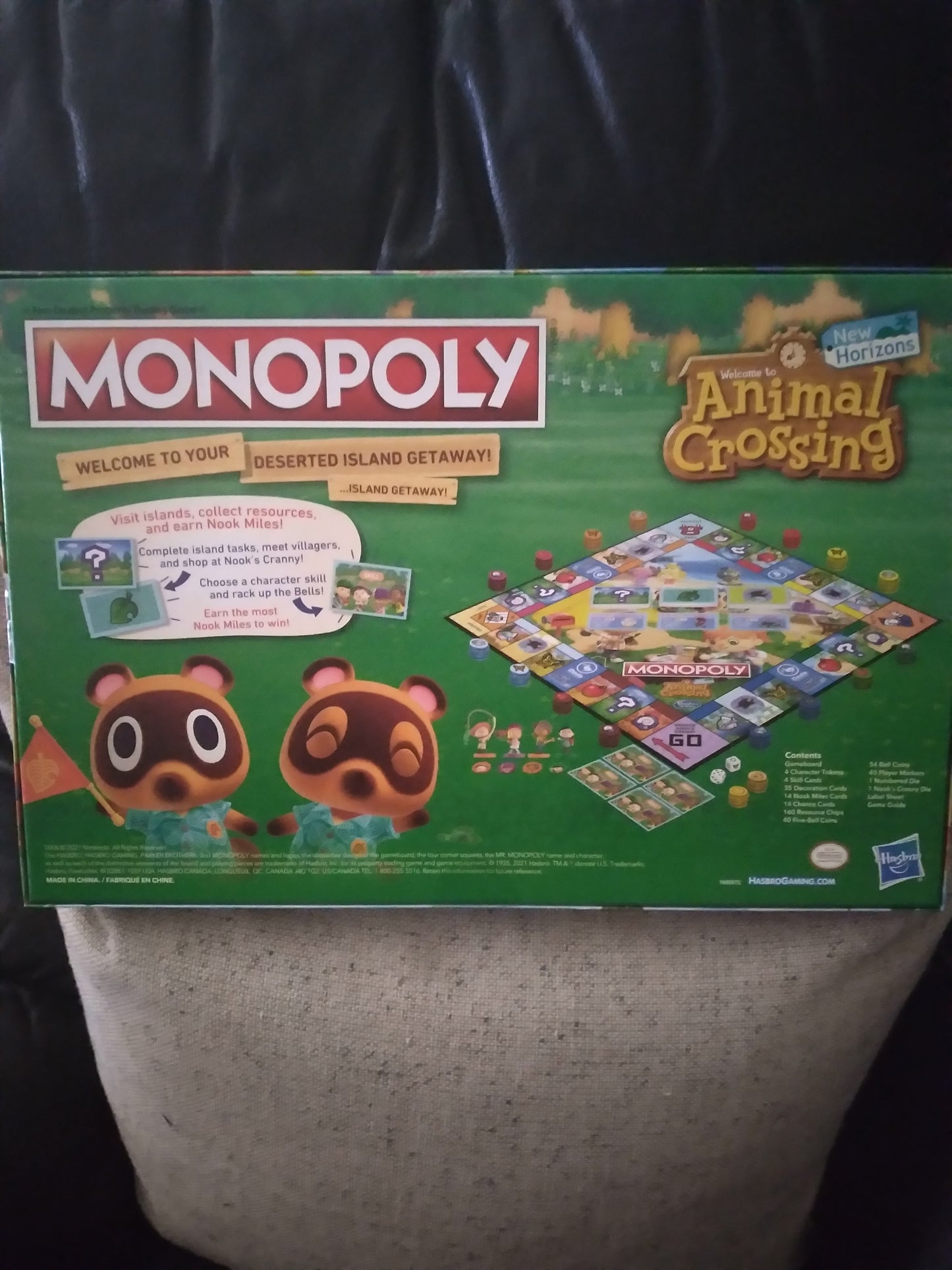 ANIMAL CROSSING MONOPOLY BOARD GAME NEW HORIZONS ADDITION HASBRO GAMING