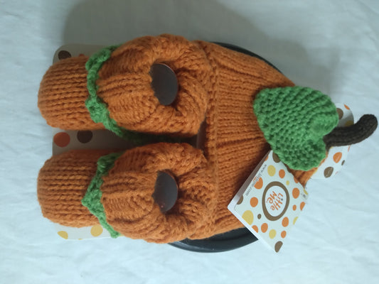 Pumpkin Hat and Booties