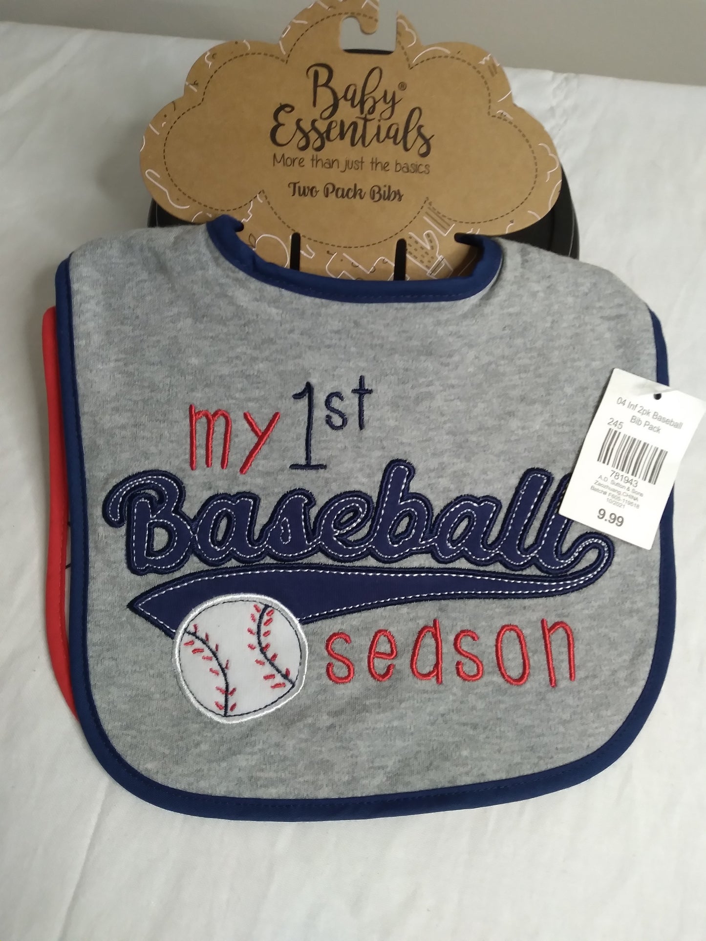 Baby's first Baseball season Bib