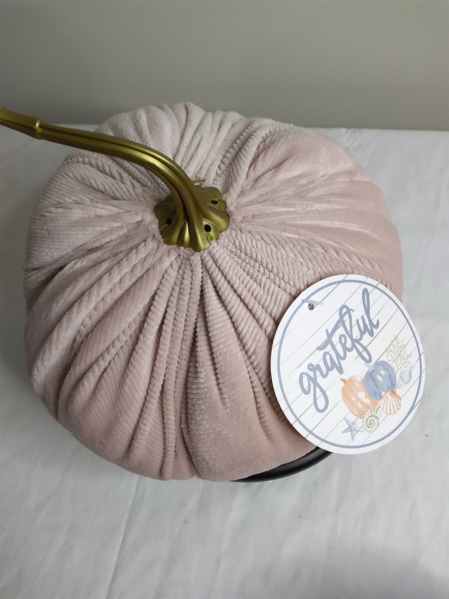 Grateful Fabric Pumpkin