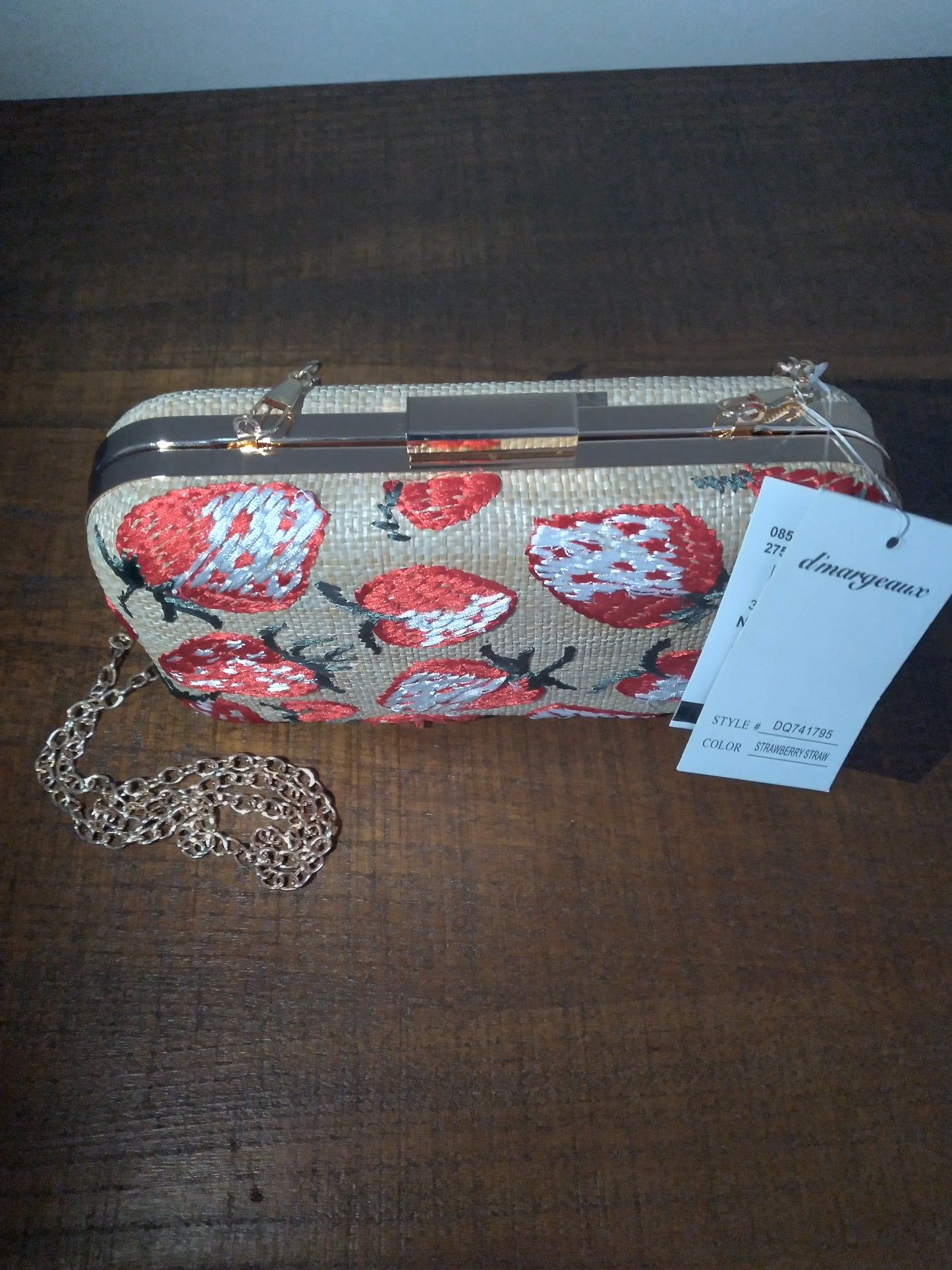 Strawberry Straw Handbag