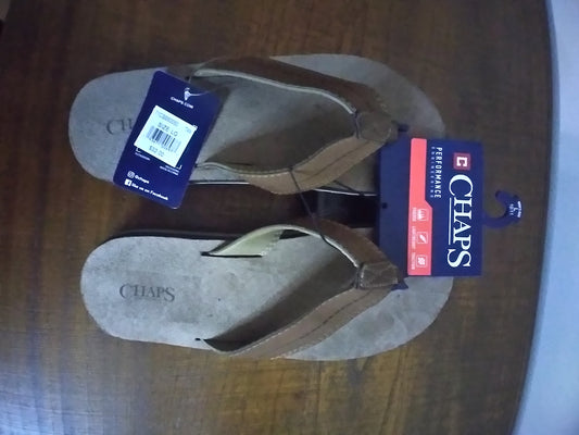 Chaps Leather Slides