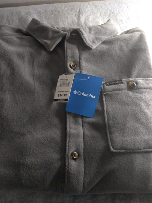 COLUMBIA L/G MEN'S  FLEECE  OVERSHIRT