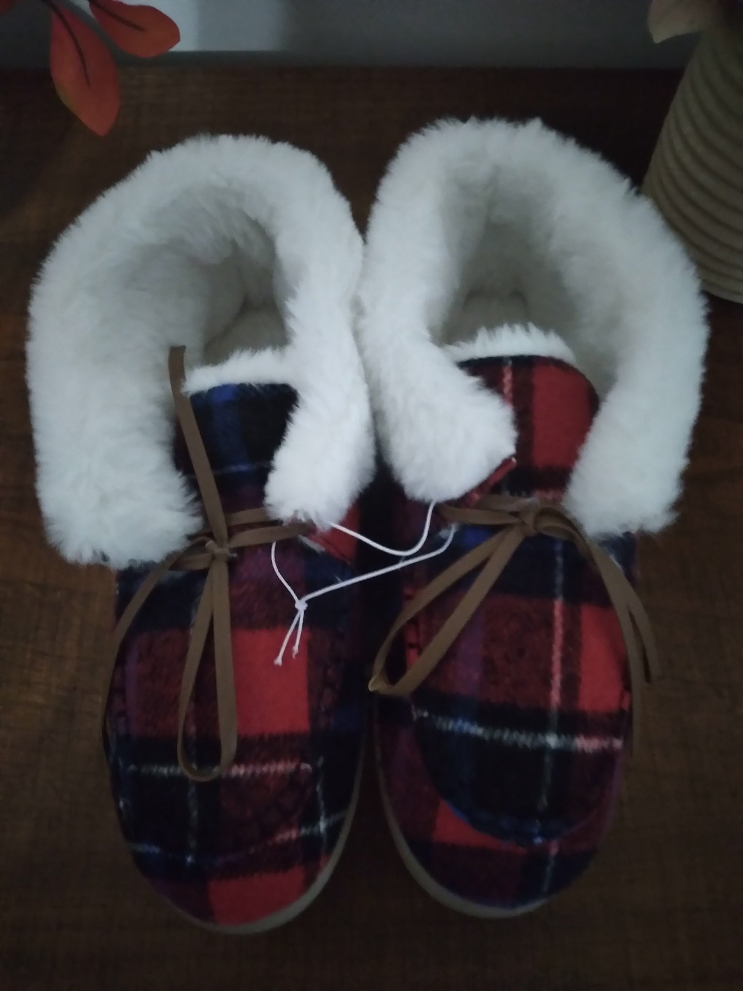 Plaid House Slippers