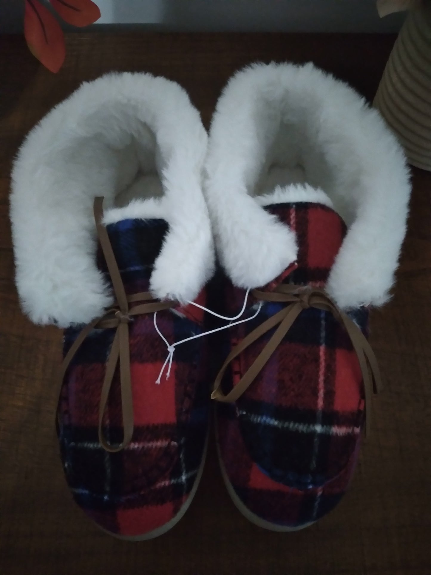 Plaid House Slippers