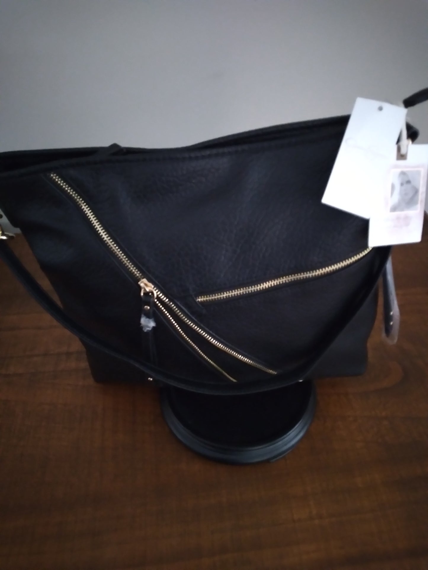 Black Shoulder Bag/ Jessica  Simpsons signature handbag