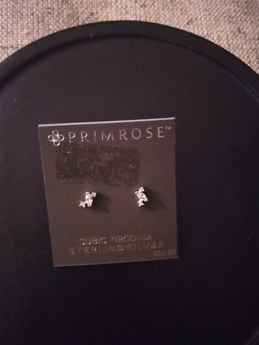 CUBIC ZIRCONIA Sterling silver EARRINGS