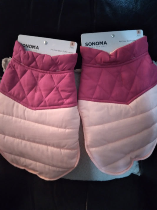 Pet Color Block Puffer Jacket