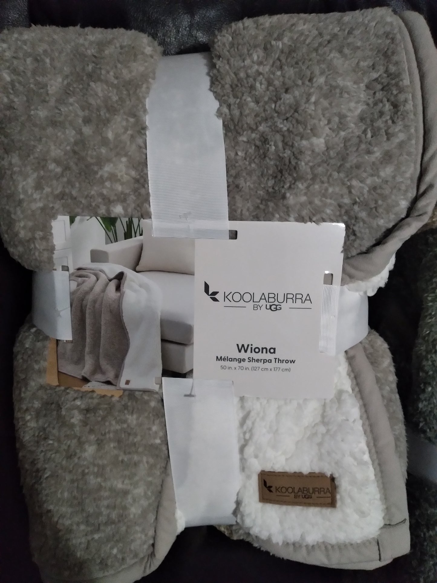 KOOLABURRA  BY UGGS Wiona Me`Lange Sherpa Throw