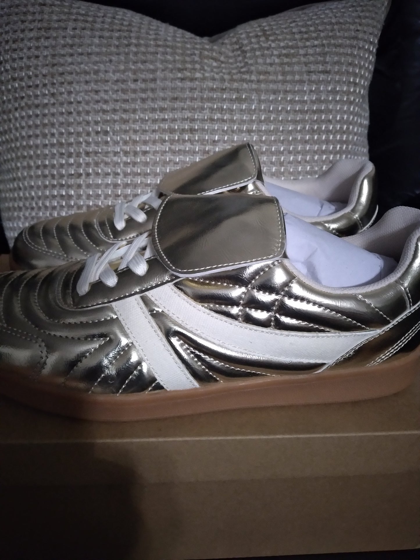 Steve Madden Gold Sneaker