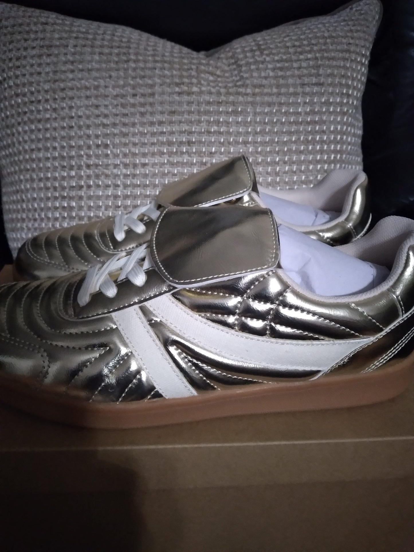 Steve Madden Gold Sneaker