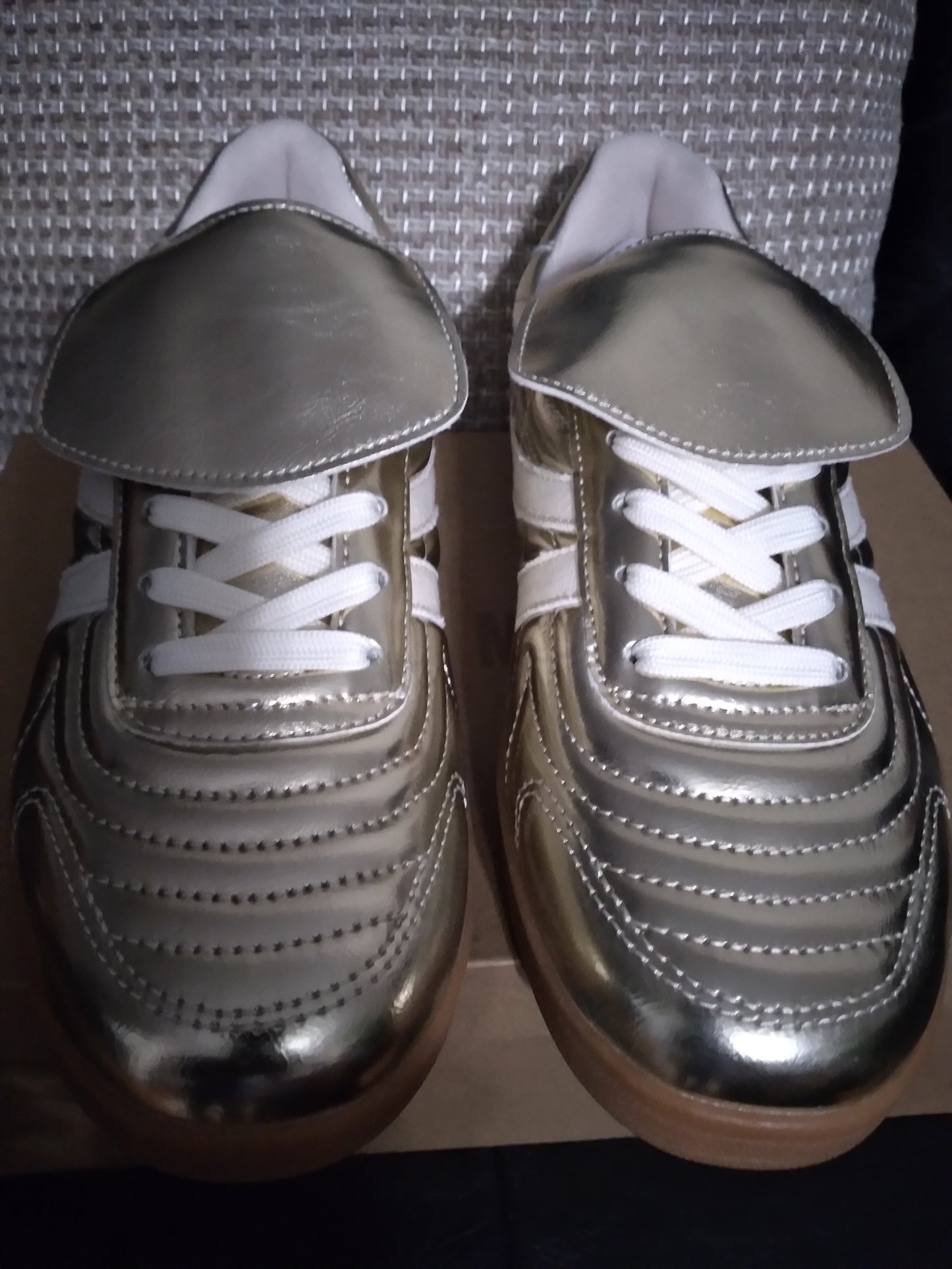 Steve Madden Gold Sneaker